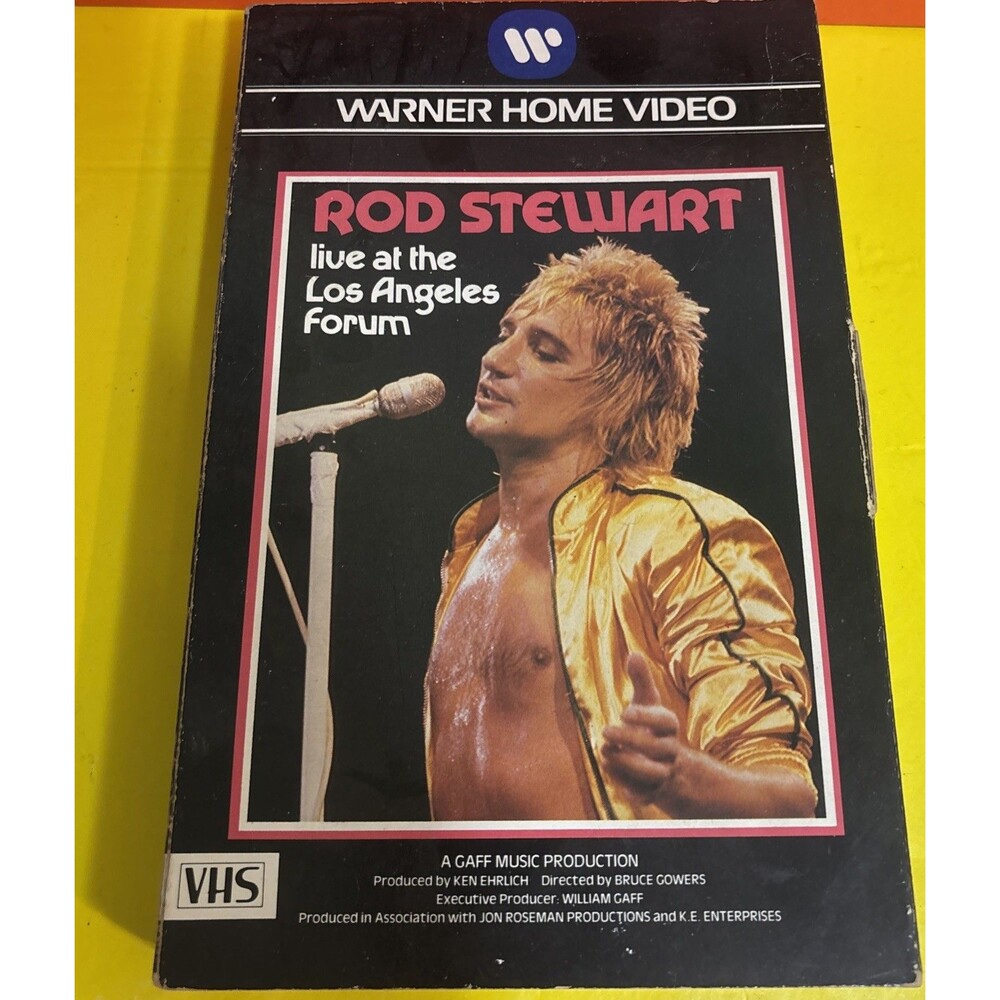 Rod Stewart Live At The Los Angeles Forum VHS Video June 1979